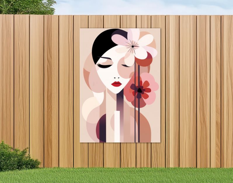 Abstract flower woman