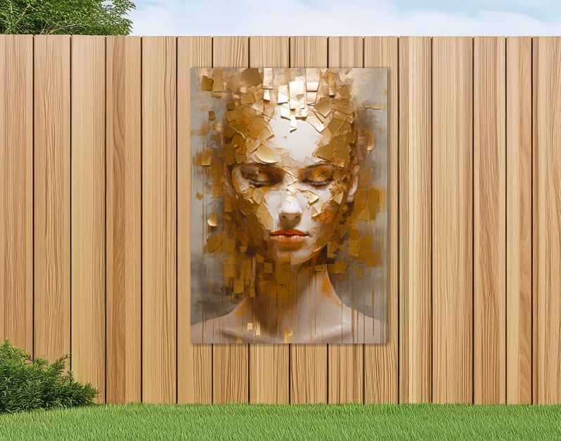 Gouden Lagen van Schoonheid Het Gezicht in Fragmenten