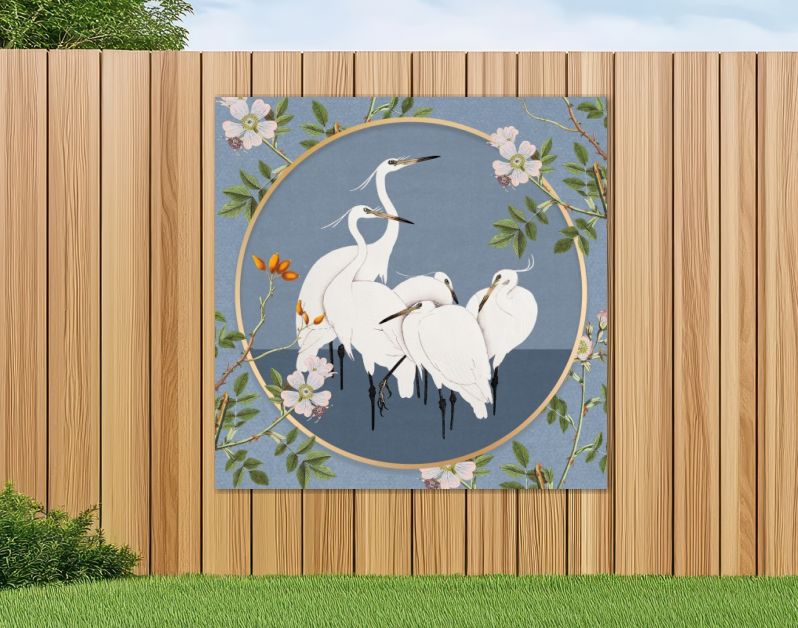 Ohara Koson's Egret - Botanical Edition