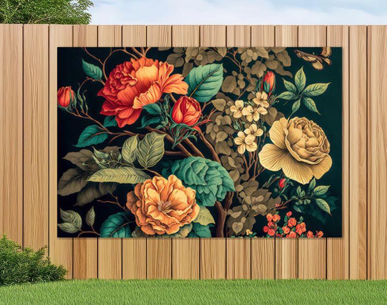 Florale Elemente Vintage Achtergrond Achtergrond Cover AI Kunst Generatieve AI Digitale ART