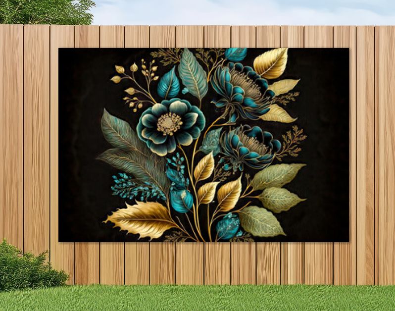 Florale Elemente Vintage Achtergrond Achtergrond Cover AI Kunst Generatieve AI Digitale ART