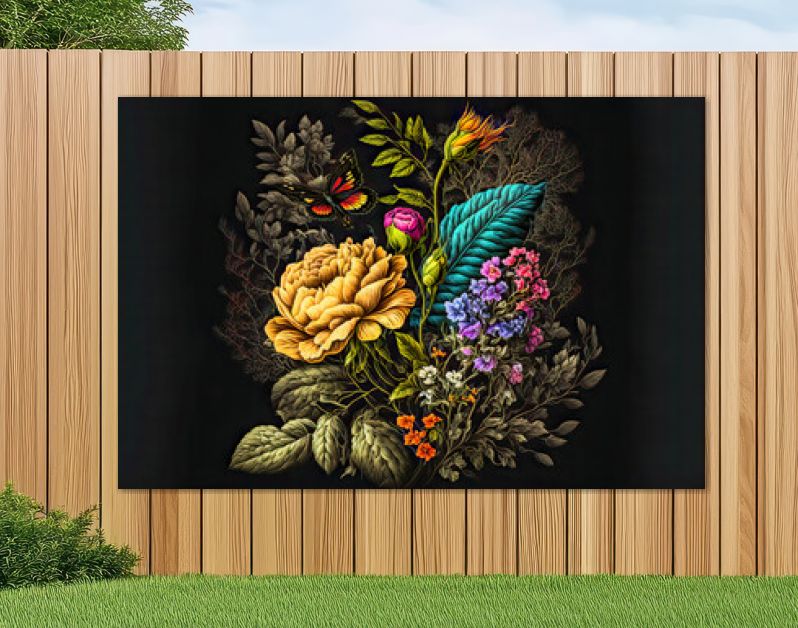 Florale Elemente Vintage Achtergrond Achtergrond Cover AI Kunst Generatieve AI Digitale ART