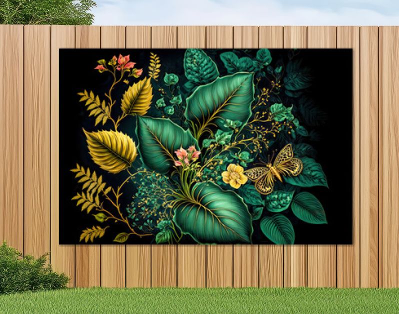 Florale Elemente Vintage Achtergrond Achtergrond Cover AI Kunst Generatieve AI Digitale ART