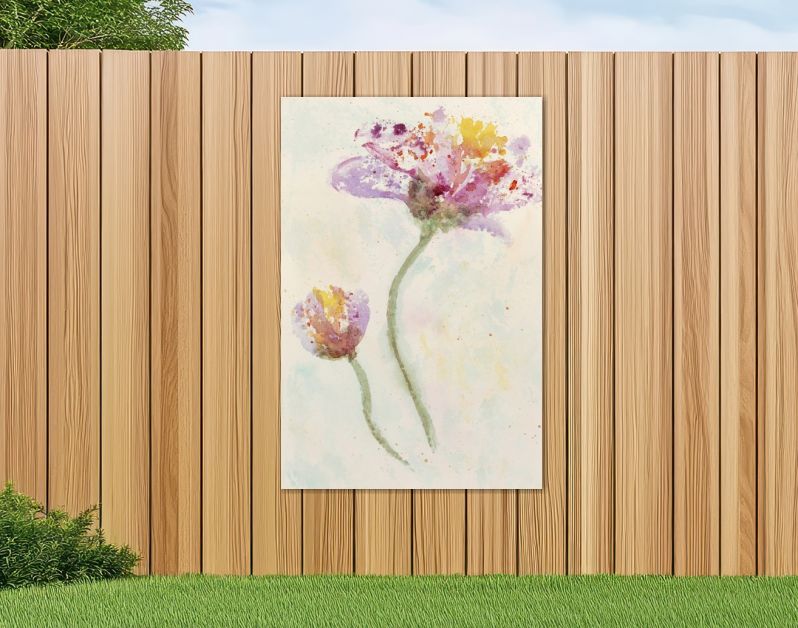 Vrolijke abstracte lentebloemen