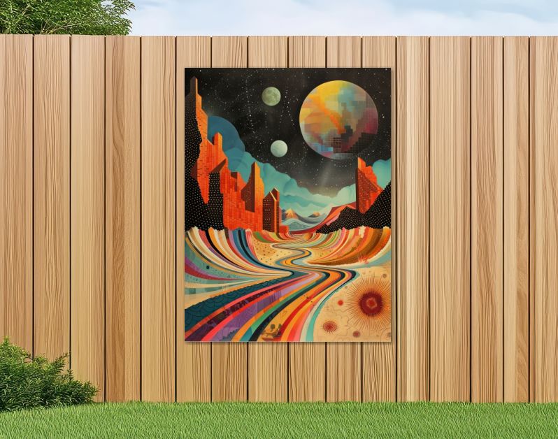 Psychedelisch landschap