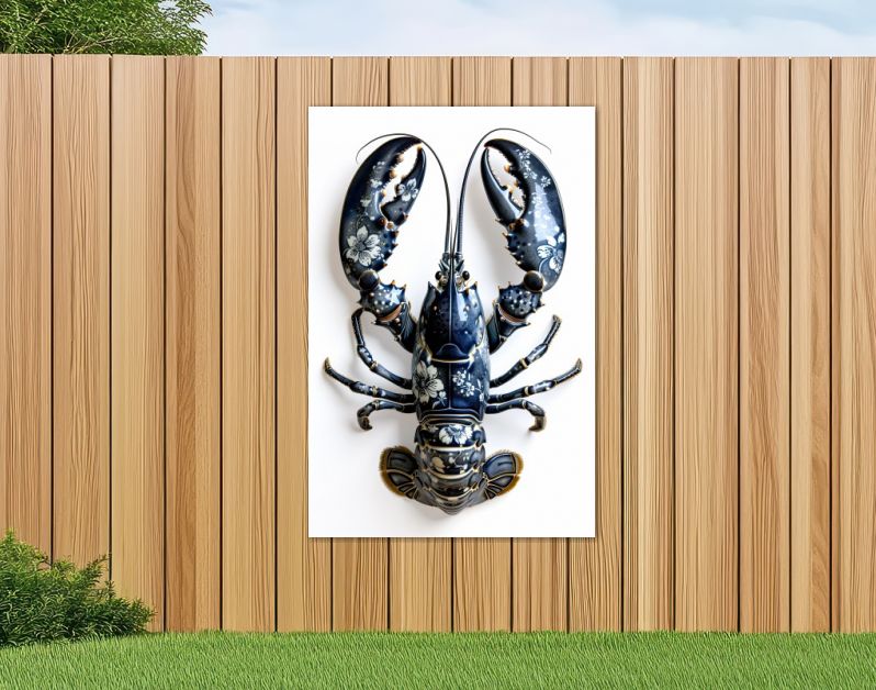 Kreeft donker delfts blauw