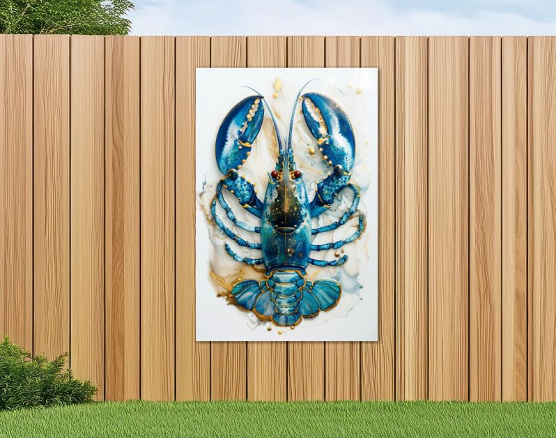 Lobster blue ink