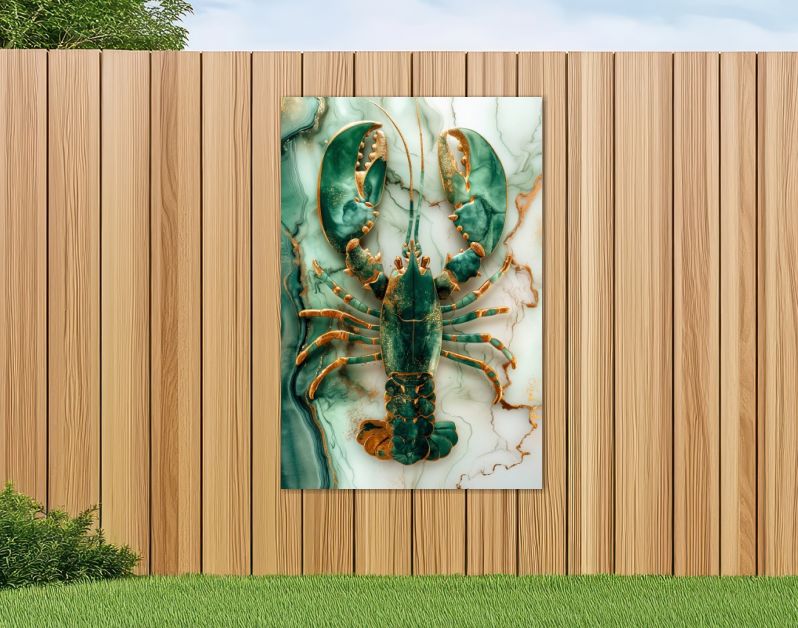 Lobster marble green jade