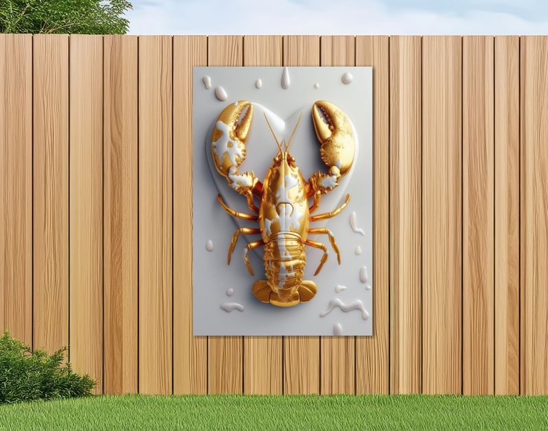 LobsterLuxe GoldenLobster WitHeart