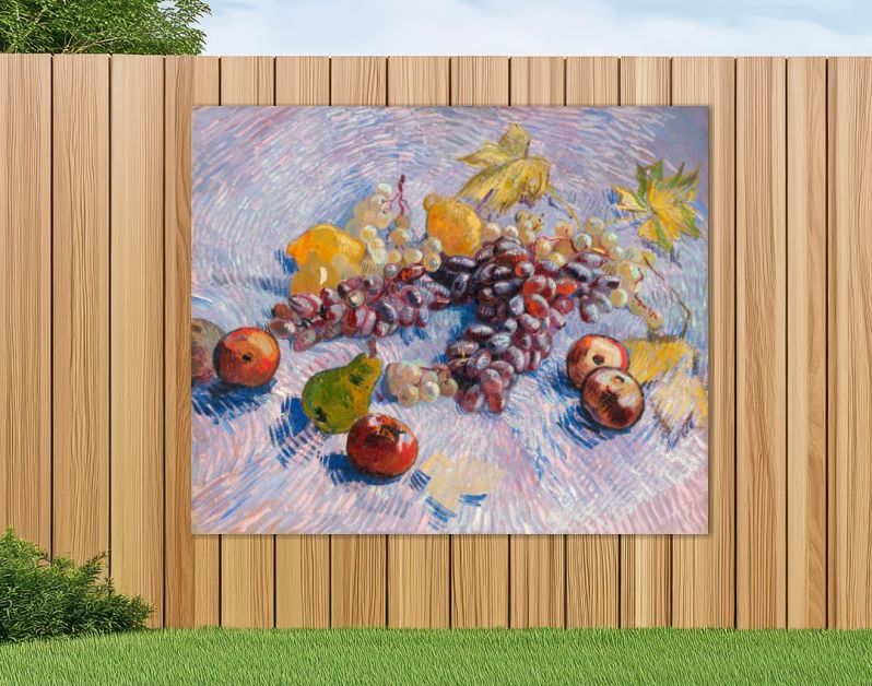 Grapes, Lemons, Pears, and Apples (1887)