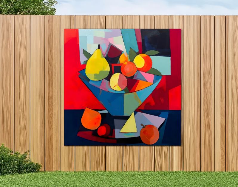 Kubistische fruitschaal