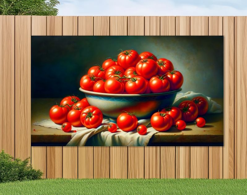Stilleven tomaten in een schaal