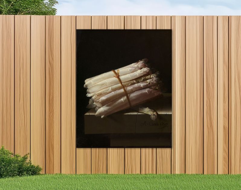 Stilleven met asperges, Adriaen Coorte, 1697