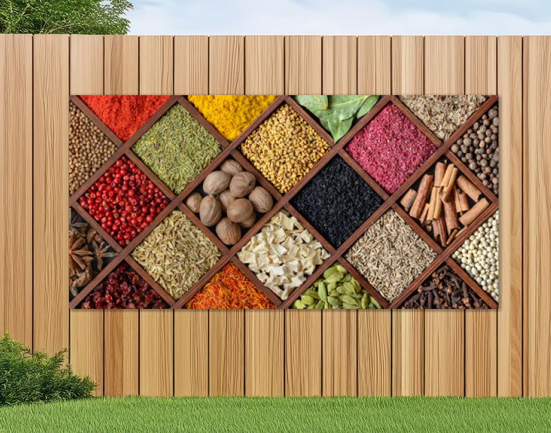 Colorful spice background.