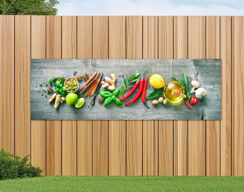 Fresh aromatic herbs and spices for cooking