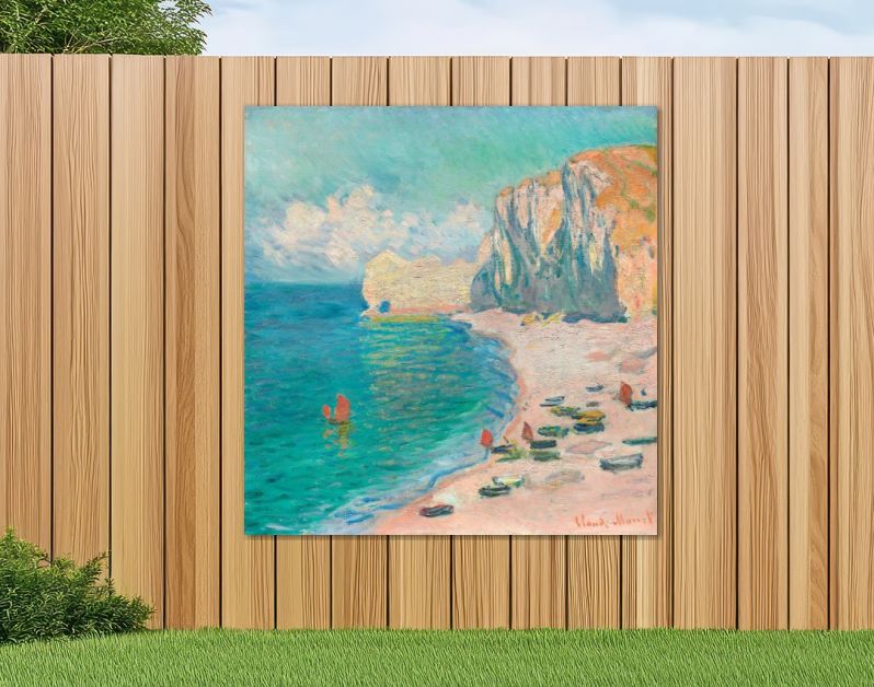 The Beach and the Falaise d'Amont (1885)