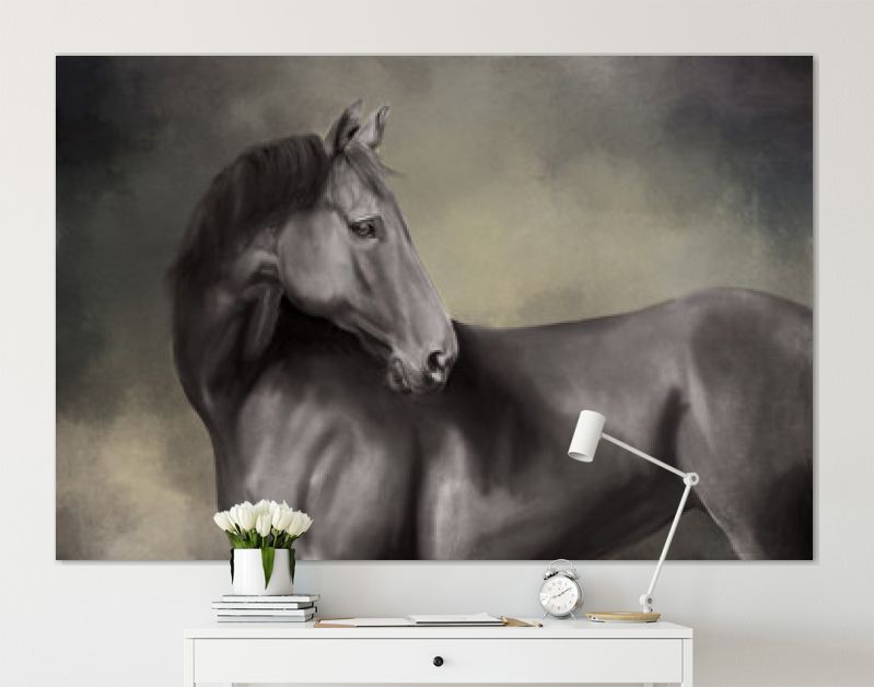 portret van een paard