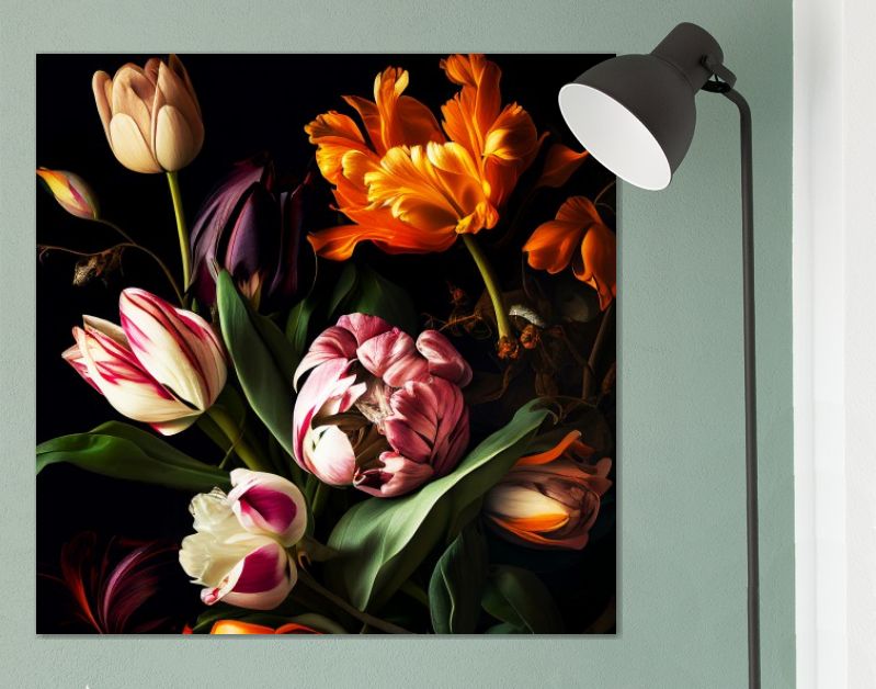 Bloemenpracht Kleurrijke Tulpen