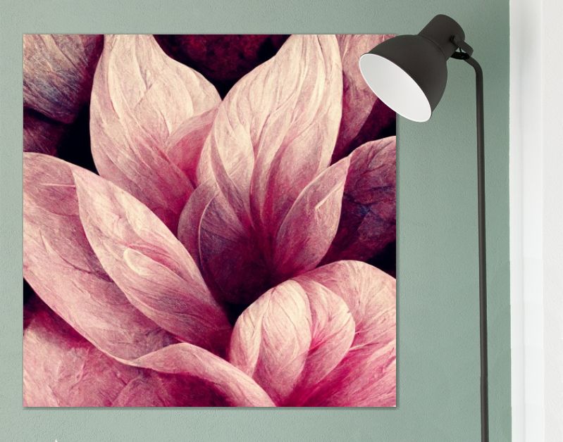 Bloemrijk oudroze, stijlvol bloemmotief creatief