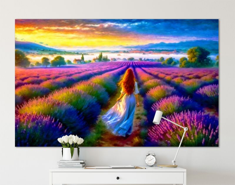 Lila Lavendel - Vrouw in de Lavendel