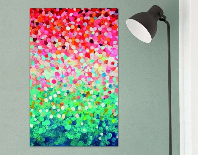 DOTS Eva's tintentuin, kleurrijk verloop in stippen