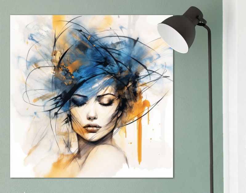 Watercolor headpiece