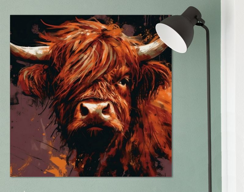 Schotse Hooglander vierkant