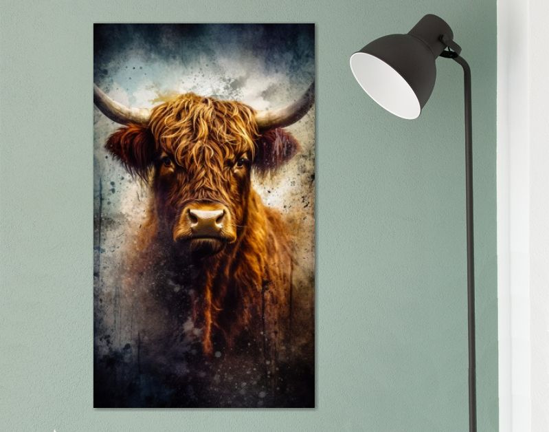 Schotse Hooglander portret