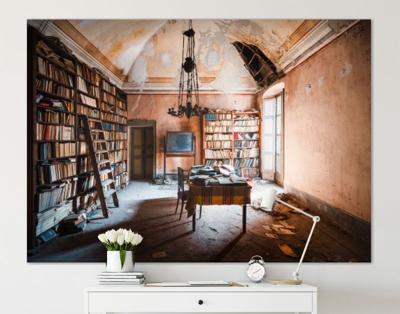 Bibliotheek in 17e-eeuwse Villa