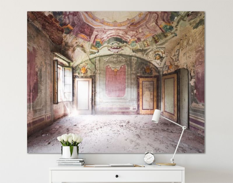 Kamer in Verlaten School met Fresco