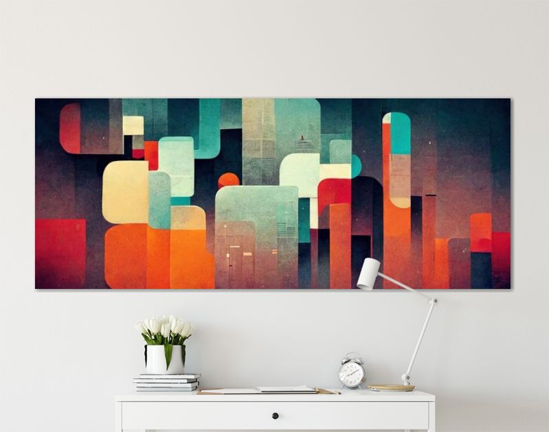 Zakelijke achtergrondpresentatie. Netwerk webruimte. AI gegenereerde kunst illustratie.