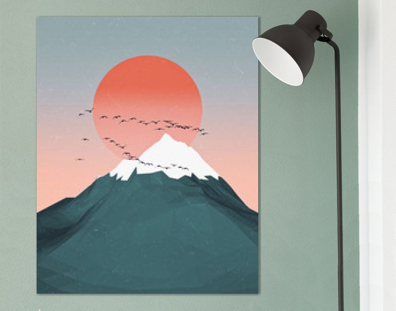 Minimaal bergenkunstwerk