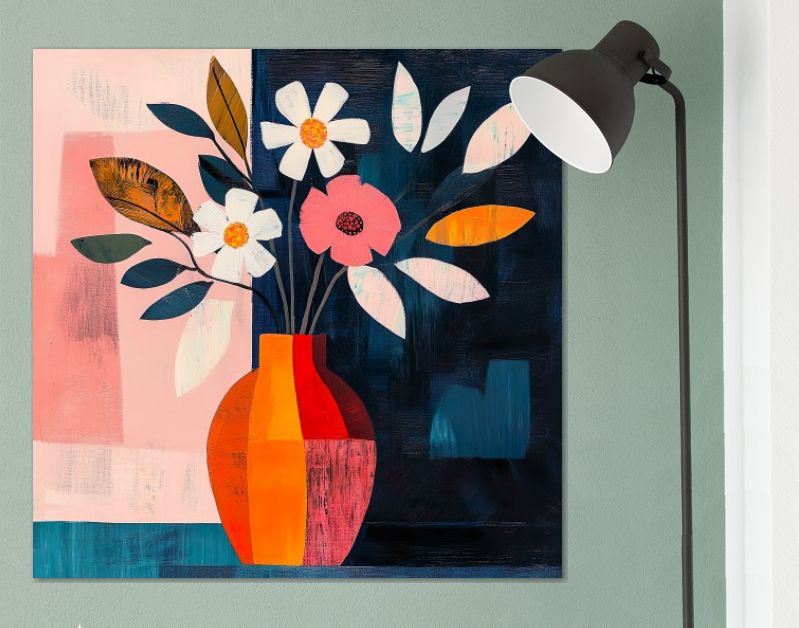 Abstract flower bouquet