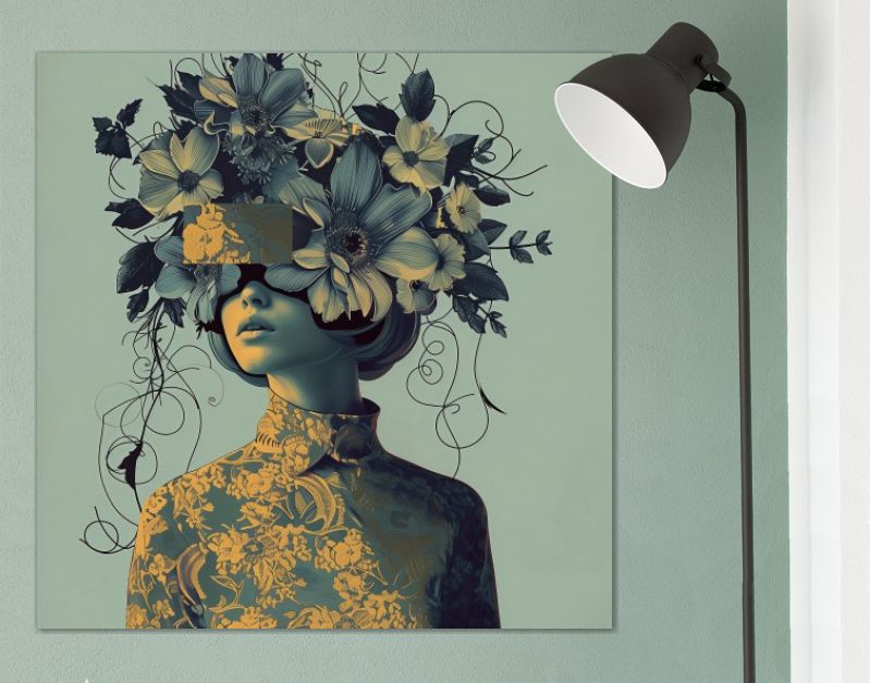 Harmonie in geel en blauw