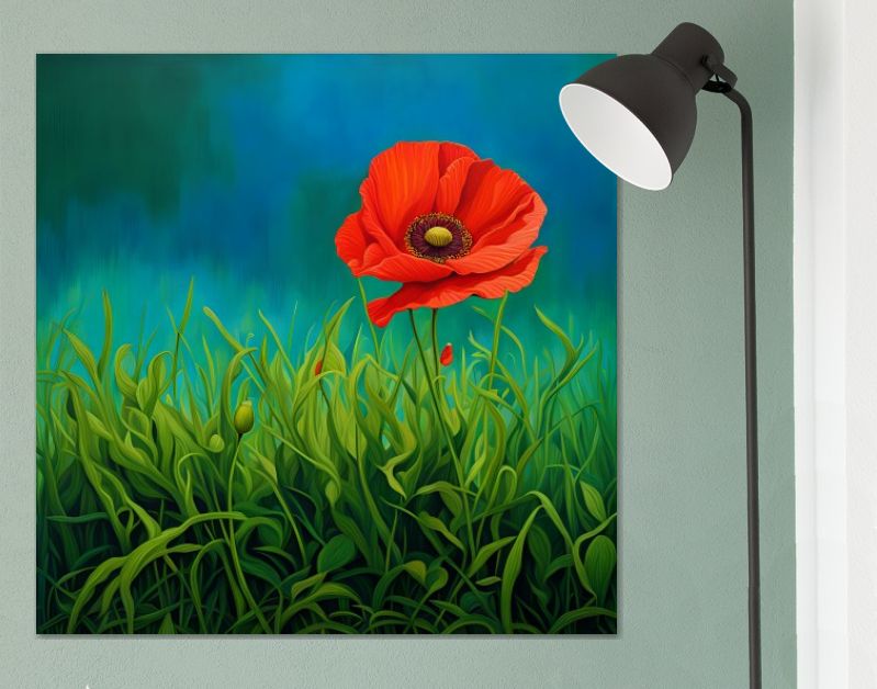 Poppy in het voorjaar