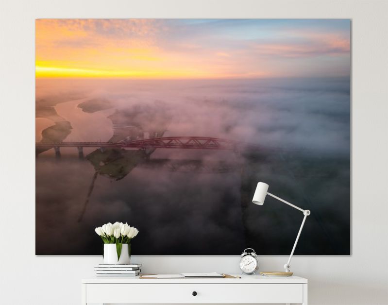 Zwolle Hanzeboog in de mist