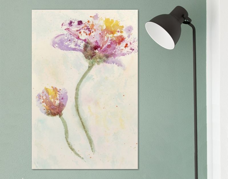 Vrolijke abstracte lentebloemen