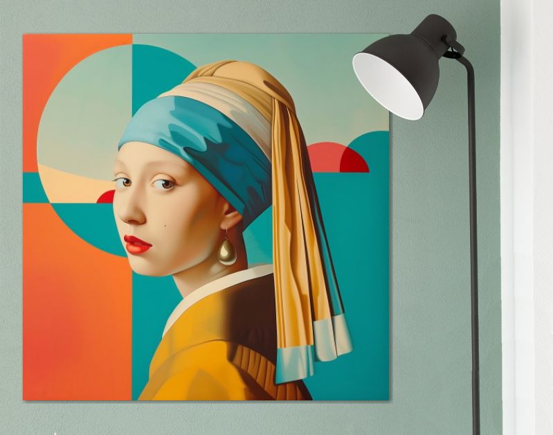 Meisje met parel modern