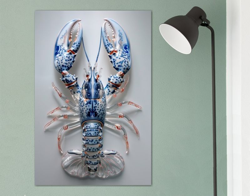 Glass lobster DelftBlue