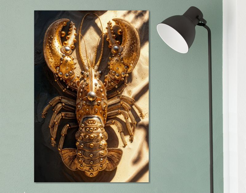 Golden beach lobster