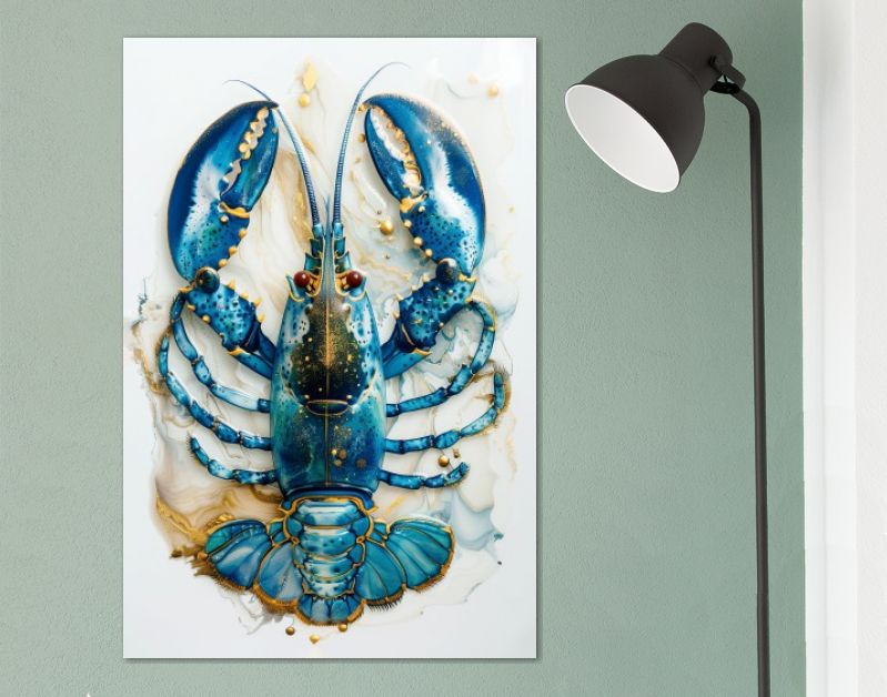 Lobster blue ink
