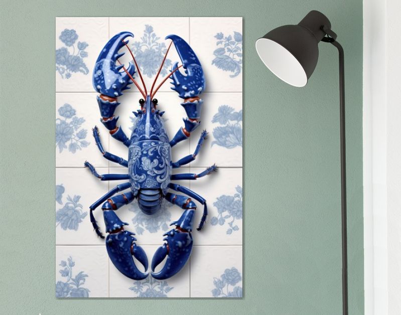 LobsterLuxe DelftBlue kitchen