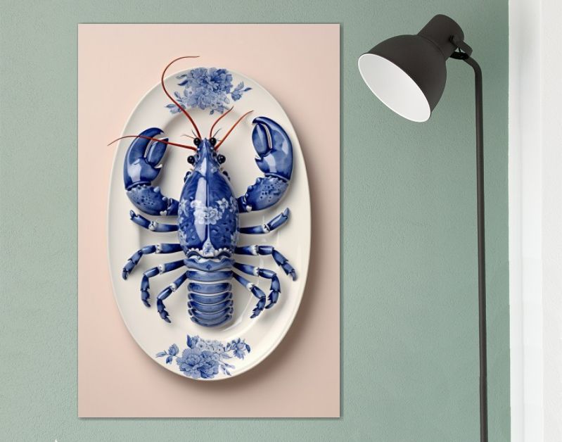 LobsterLuxe DelftBLue Plate