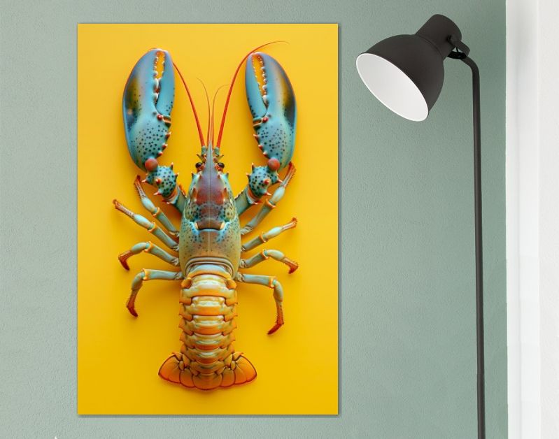 Yellow kopergroengele kreeft