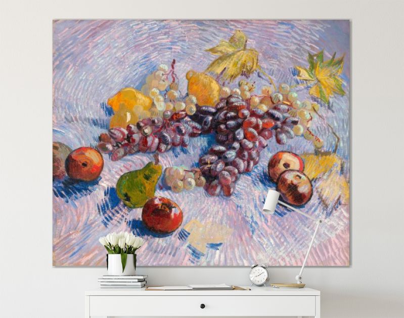 Grapes, Lemons, Pears, and Apples (1887)