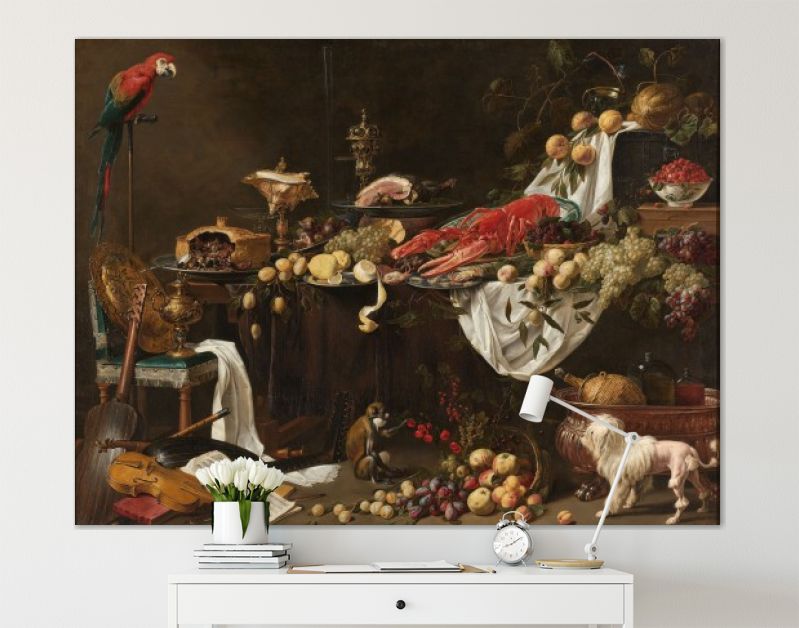 Pronkstilleven, Adriaen van Utrecht, 1644 