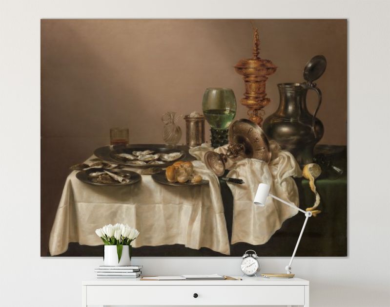 Stilleven met vergulde bokaal, Willem Claesz. Heda, 1635