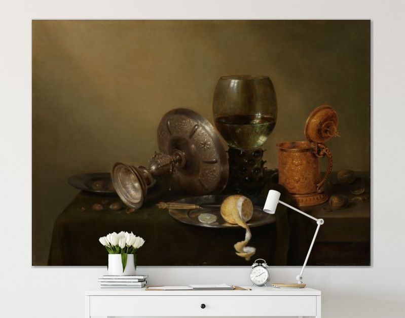 Stilleven met vergulde bierkan, Willem Claesz. Heda, 1634