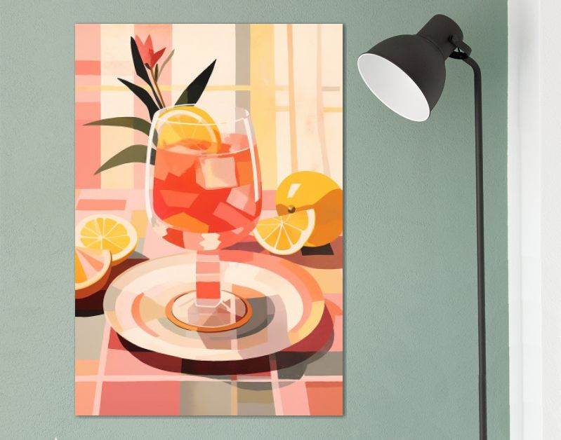 Schilderachtige Smaken Losse Stijl van Cocktails en Plateaus