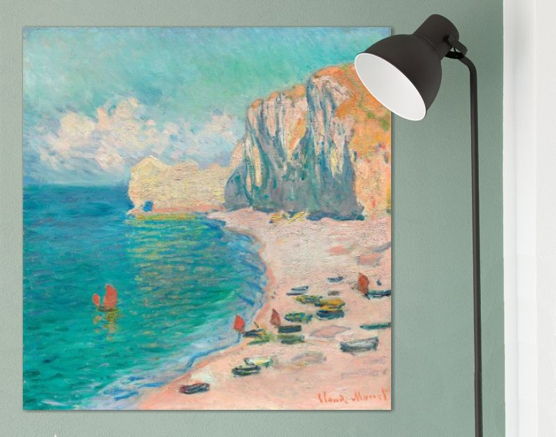 The Beach and the Falaise d'Amont (1885)